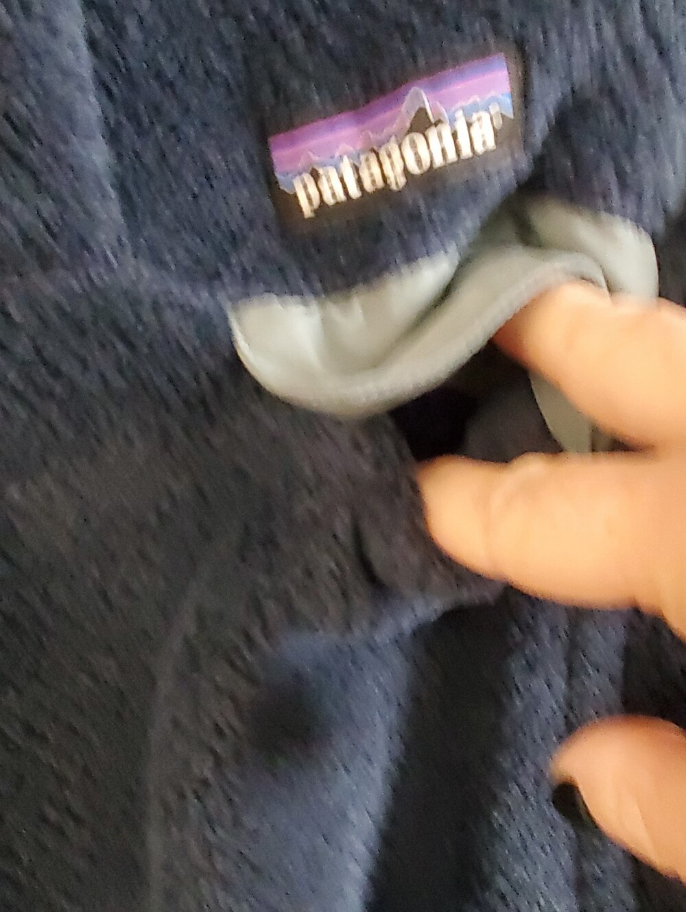 PATAGONIA RE TOOL SNAP T PULLOVER FLEECE. NAVY BLUE SNALL. LONG SLEEVE. FALL - Picture 4 of 10